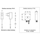 Bateria umywalkowa Dolphin na wodę zimną/ciepłą, zasilanie sieciowe