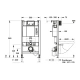 nextVIT Stelaż do WC Sanicontrol typ B31 100 cm